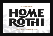 Home Rothi Font Poster 1