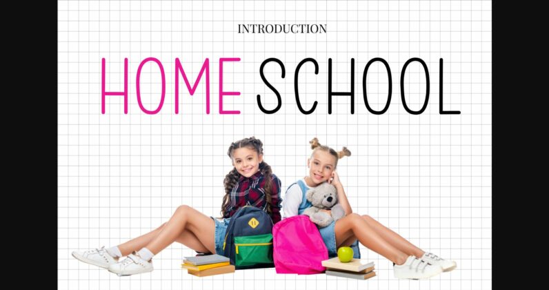 Home School Font Poster 3