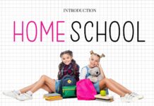 Home School Font Poster 1