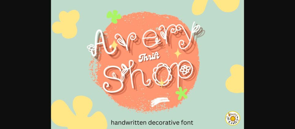 Home and Garden Advertising Font Poster 9