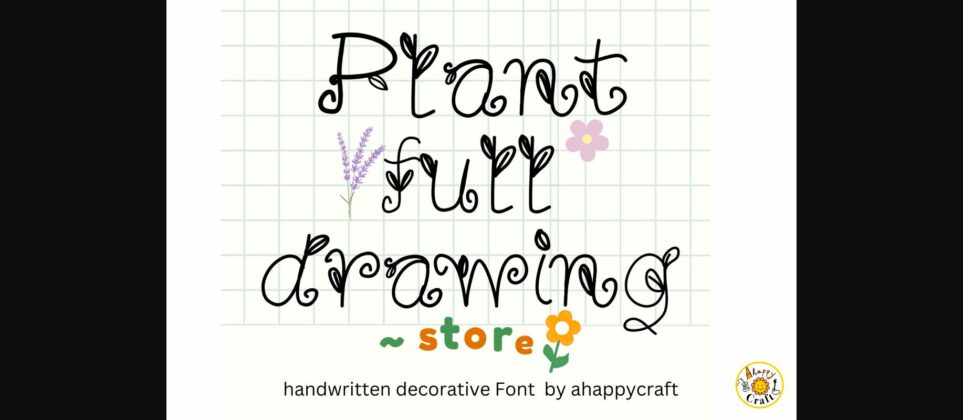 Home and Garden Advertising Font Poster 6
