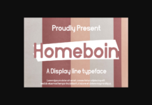 Homeboin Font Poster 1