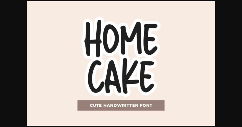 Homecake Font Poster 3