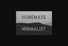 Homemade Minimalist Font Poster 1