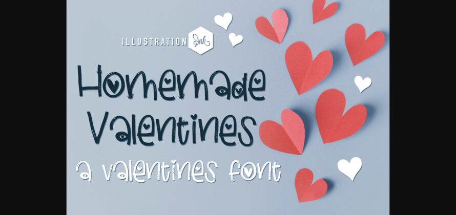 Homemade Valentine Font Poster 3