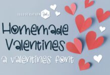 Homemade Valentine Font Poster 1