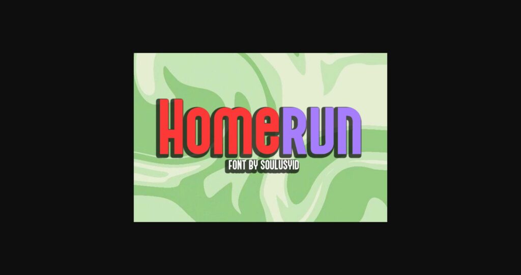 Homerun Font Poster 3