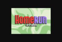 Homerun Font Poster 1