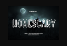 Homescary Font Poster 1