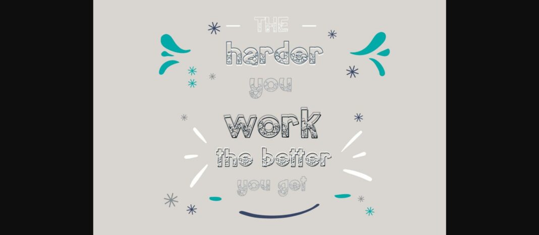 Homeschool Doodle Font Poster 5