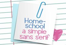 Homeschool Font Poster 1