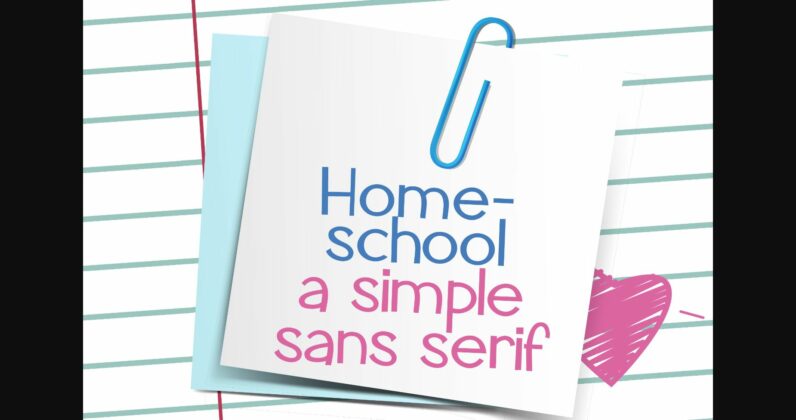 Homeschool Font Poster 1