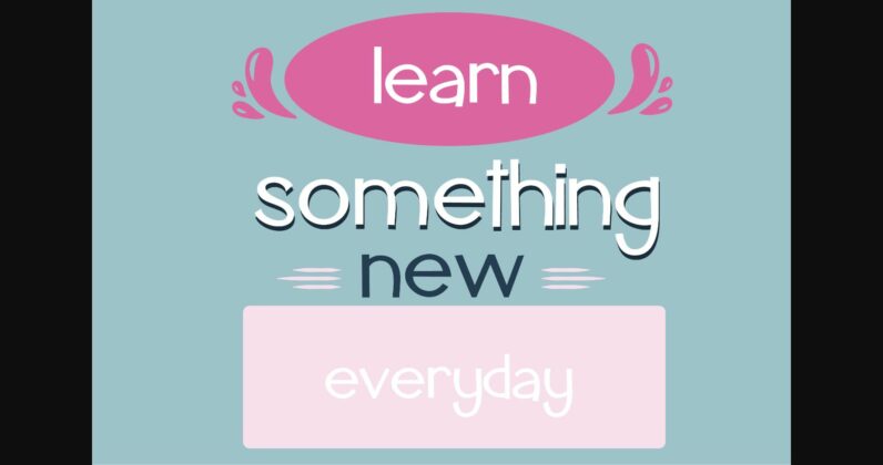 Homeschool Font Poster 9