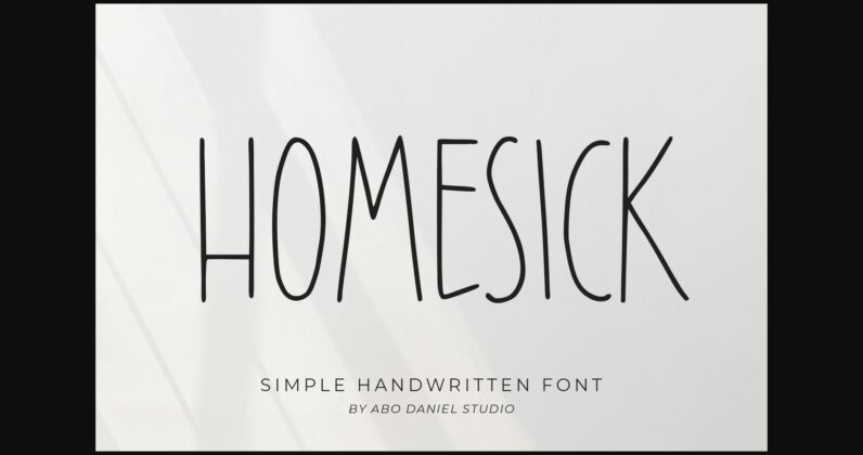 Homesick Font Poster 3