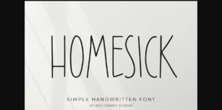 Homesick Font Poster 1