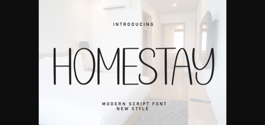 Homestay Font Poster 3
