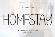 Homestay Font Poster 1