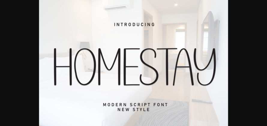 Homestay Font Poster 1