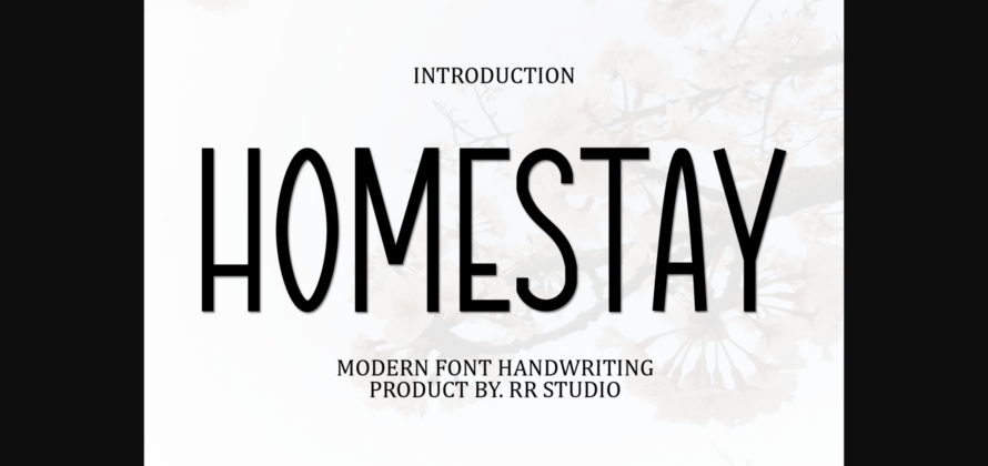 Homestay Font Poster 3