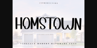 Hometown Font Poster 1