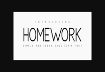 Homework Font Poster 1