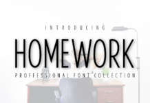 Homework Font Poster 1