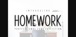 Homework Font Poster 1