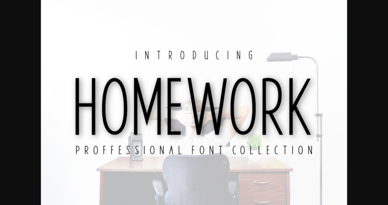 Homework Font Poster 1