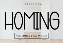 Homing Font Poster 1