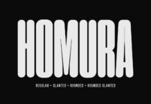 Homura Font Poster 1