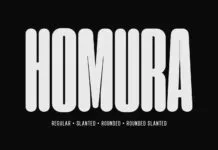 Homura Font Poster 1