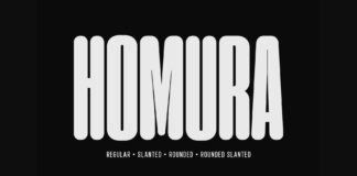 Homura Font Poster 1
