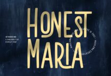 Honest Maria Font Poster 1
