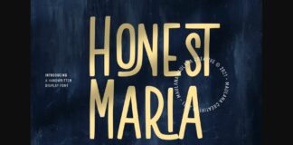 Honest Maria Font Poster 1