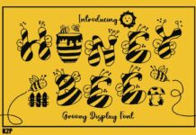 Honey Bee Font Poster 1