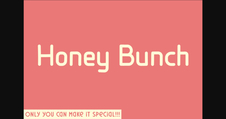 Honey Bunch Font Poster 3
