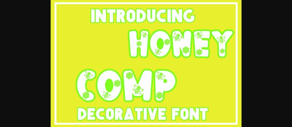 Honey Comp Font Poster 3