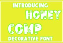 Honey Comp Font Poster 1