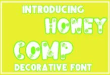 Honey Comp Font Poster 1