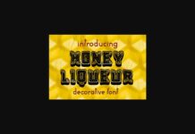 Honey Liqueur Font Poster 1