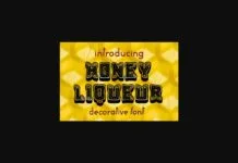 Honey Liqueur Font Honey Liqueur Font Poster 1