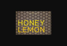 Honey Lemon Font Poster 1