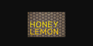 Honey Lemon Font Poster 1
