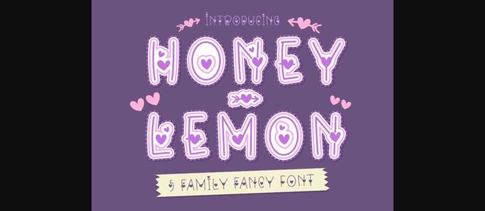 Honey-Lemon Font Poster 3