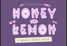 Honey-Lemon Font Poster 1