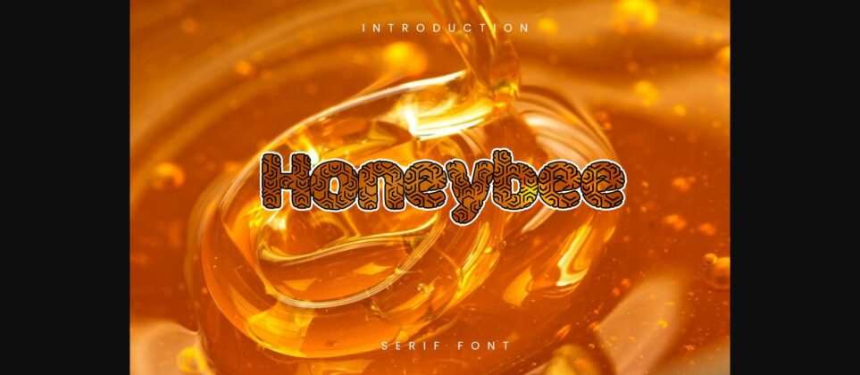 Honeybee Font Poster 4