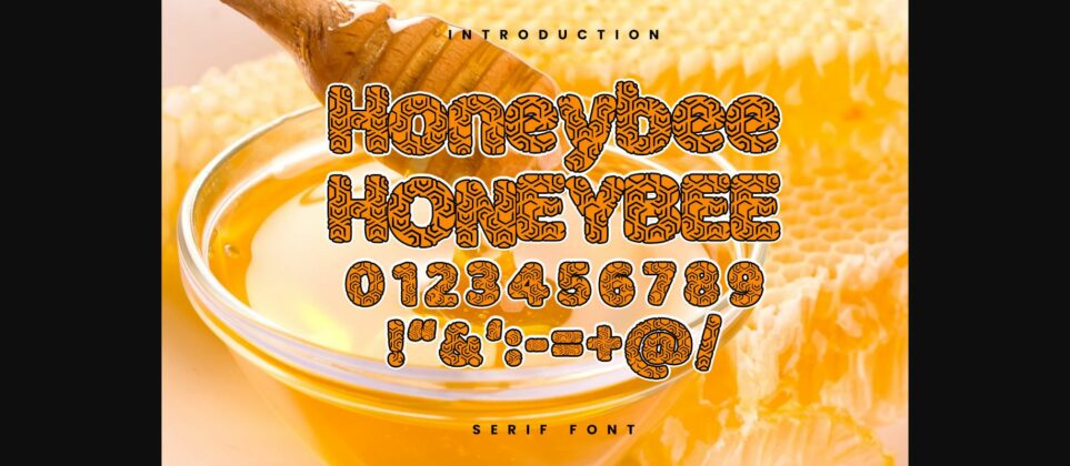 Honeybee Font Poster 5