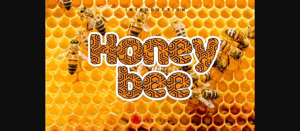 Honeybee Font Poster 3