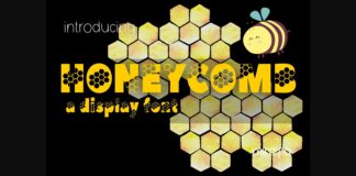 Honeycomb Font Poster 1