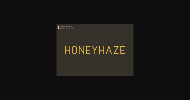 Honeyhaze Font Poster 3